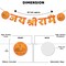 Jai Shree Ram Banner for Home Temple Decorations Jai Shri Ram Hanging Banner in Hindi Ram Navami Pooja Traditional Hindu Occasion Gift (48 Inches)